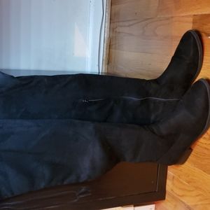 Black Thigh High Boots